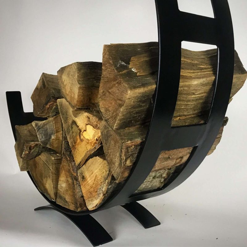 Half Circle Structure With Wood