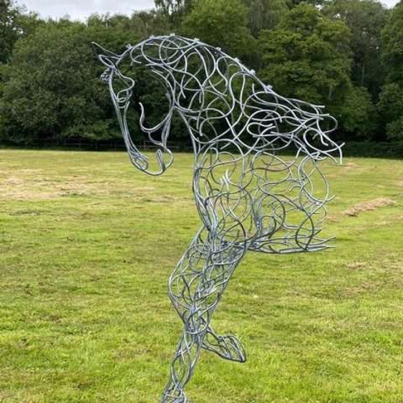 silver half horse design