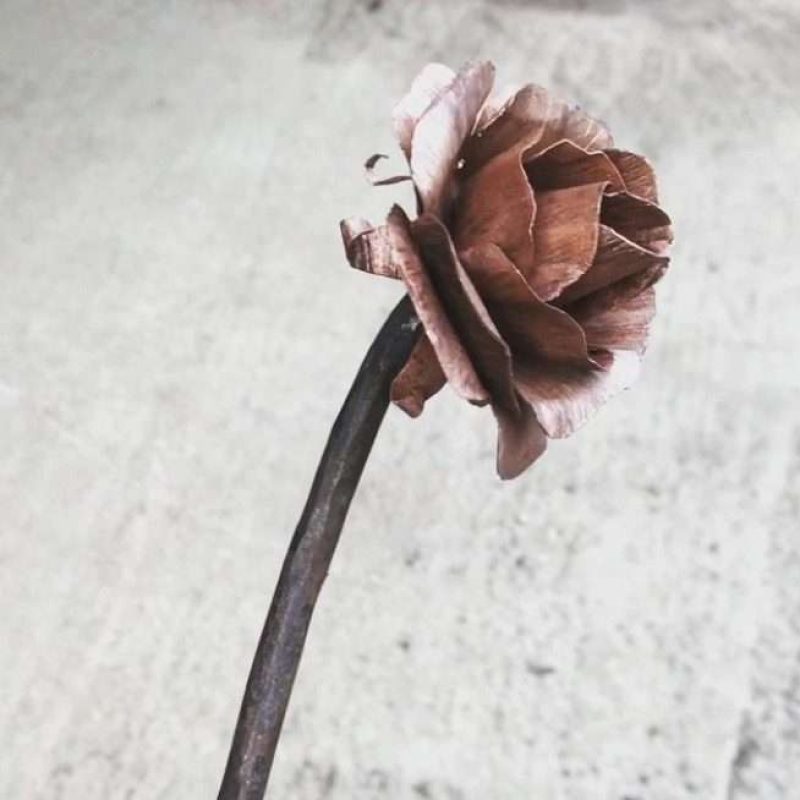 Copper Rose Flower Gift