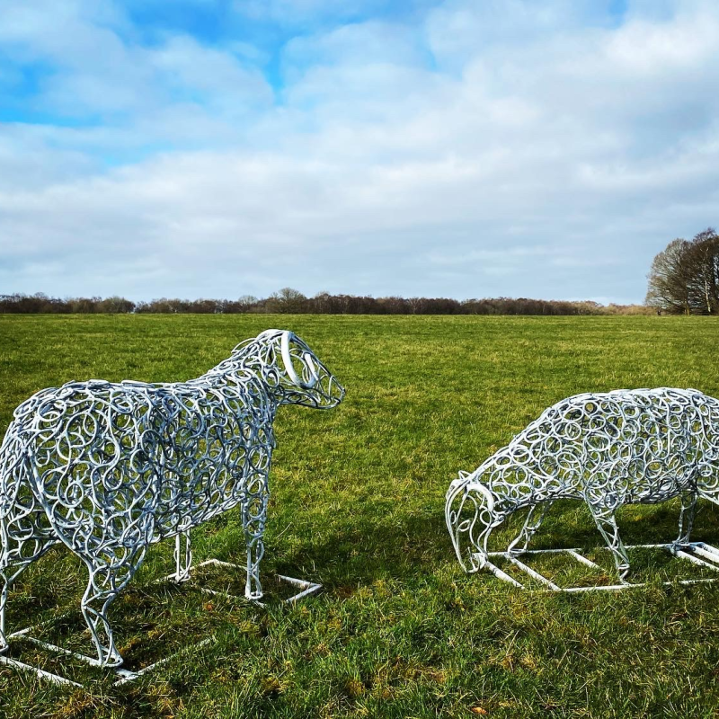 Ram Sheep Scultpure Flock