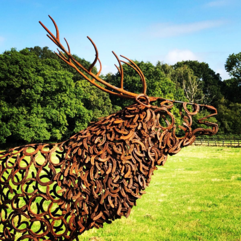 Bellowing Stag Sculpture