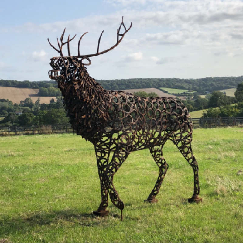 Bellowing Stag Sculpture