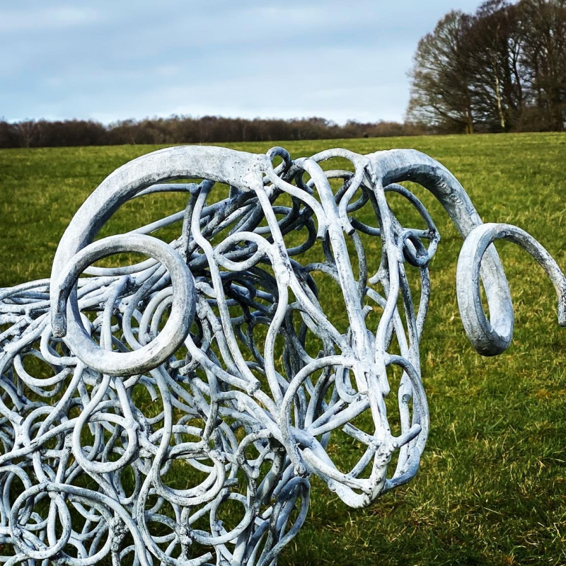 Ram Sheep Scultpure Flock