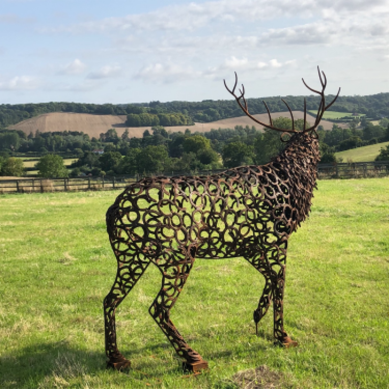 Bellowing Stag Sculpture