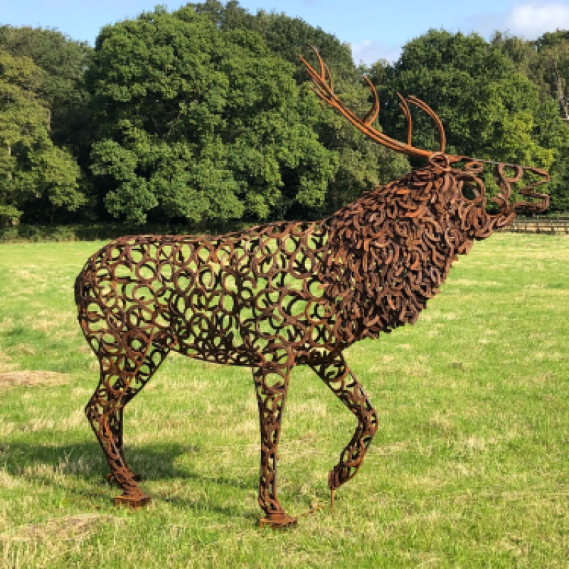 Bellowing Stag Sculpture