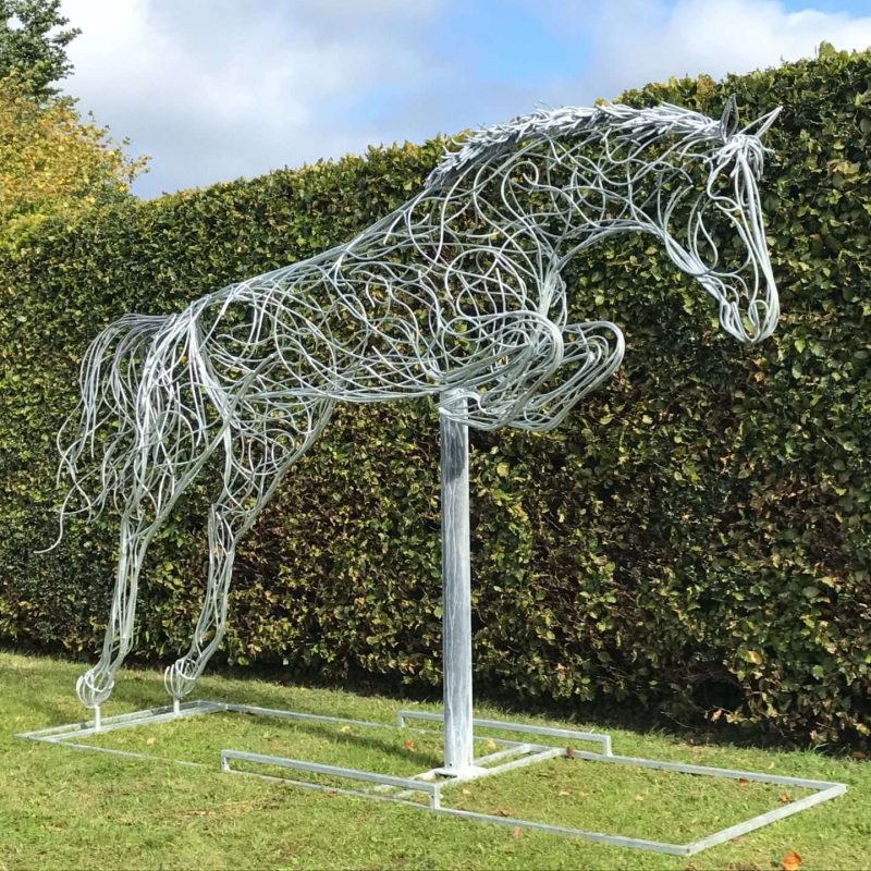 Jumping Horse Sculpture Design