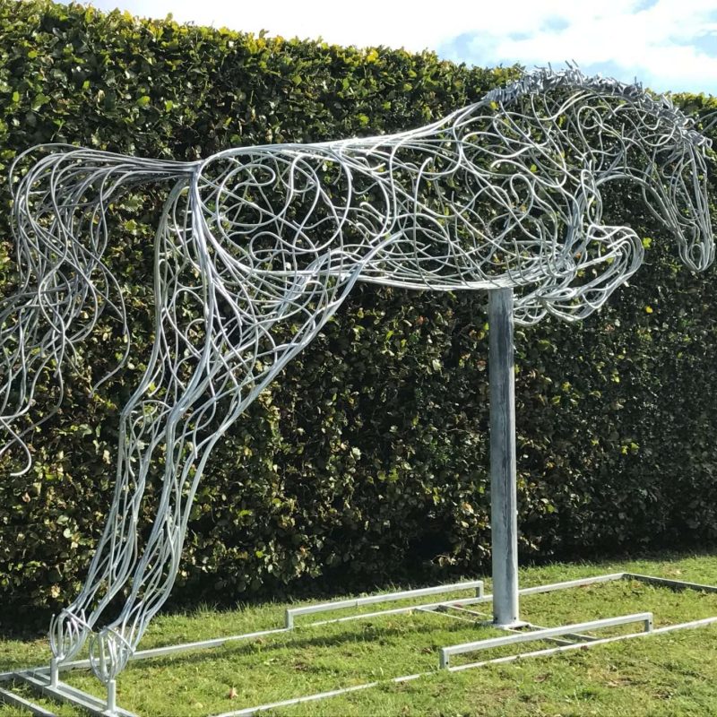 Back of Jumping Horse