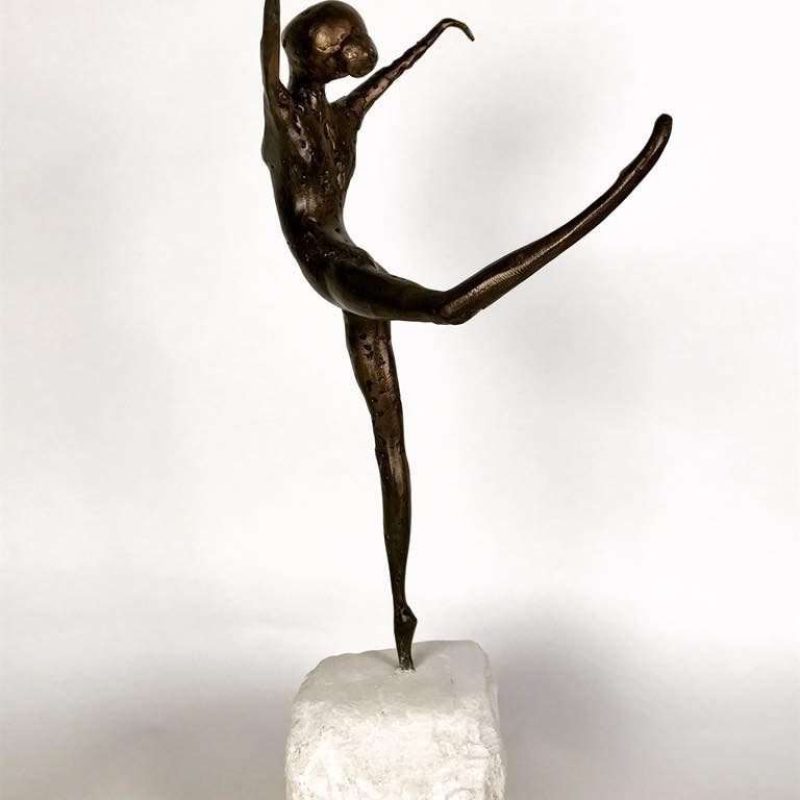 Coryphée 2017 Bronze Sculpture back view