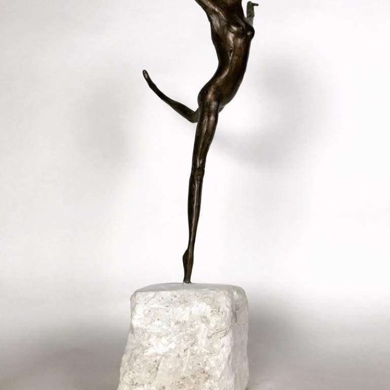 Coryphée 2017 Bronze Sculpture on marble plinth