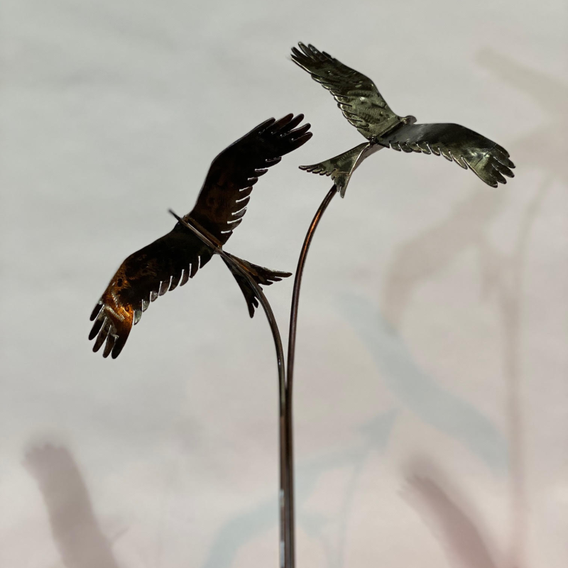 Birds Flying Table Top Sculpture