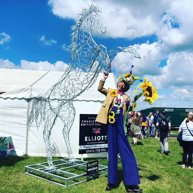 Rearing Horse At Fair