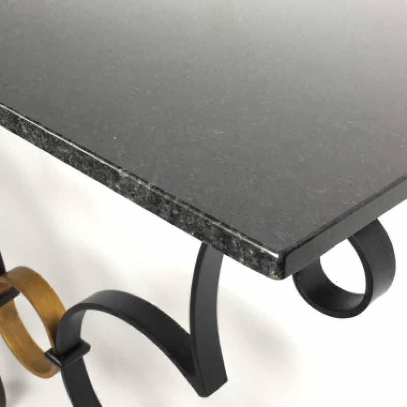 Noir et d'or Console Table