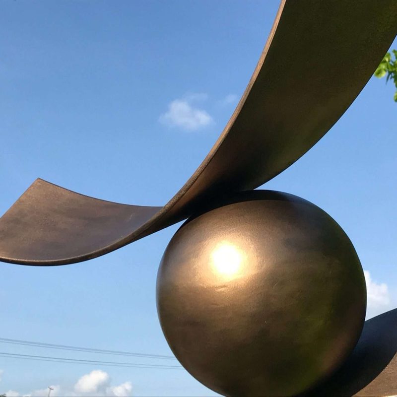 Close Up Of Ball On Spiral Structure