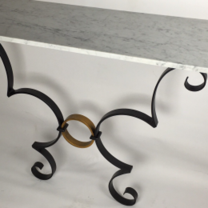 Noir et d'or Console Table