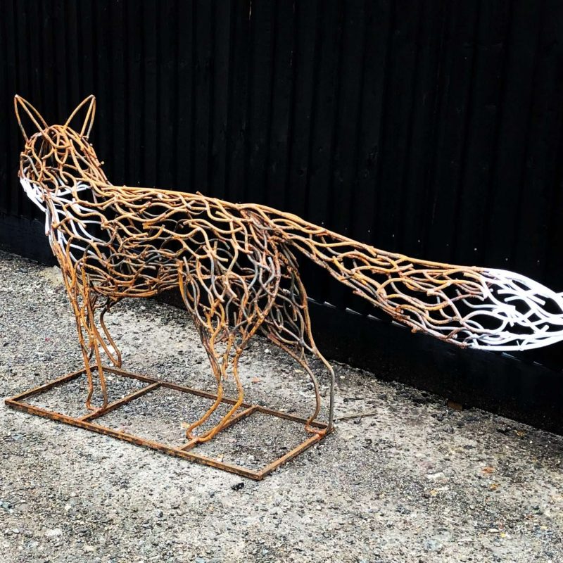 Rustic Fox Sculpture Tail