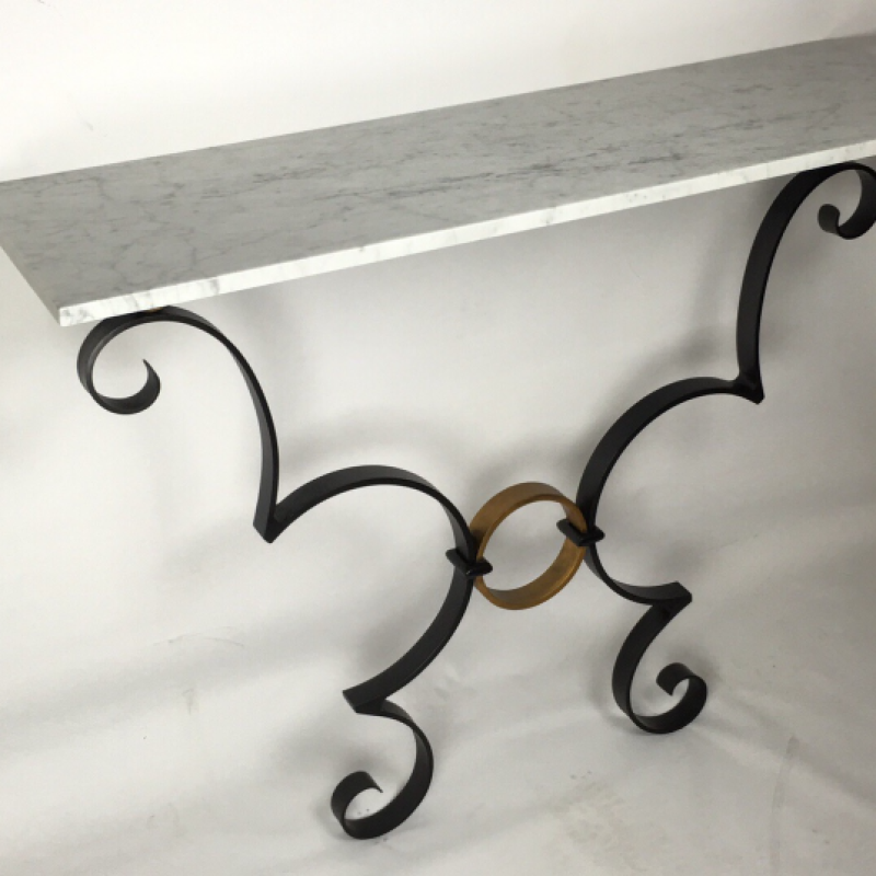 Noir et d'or Console Table