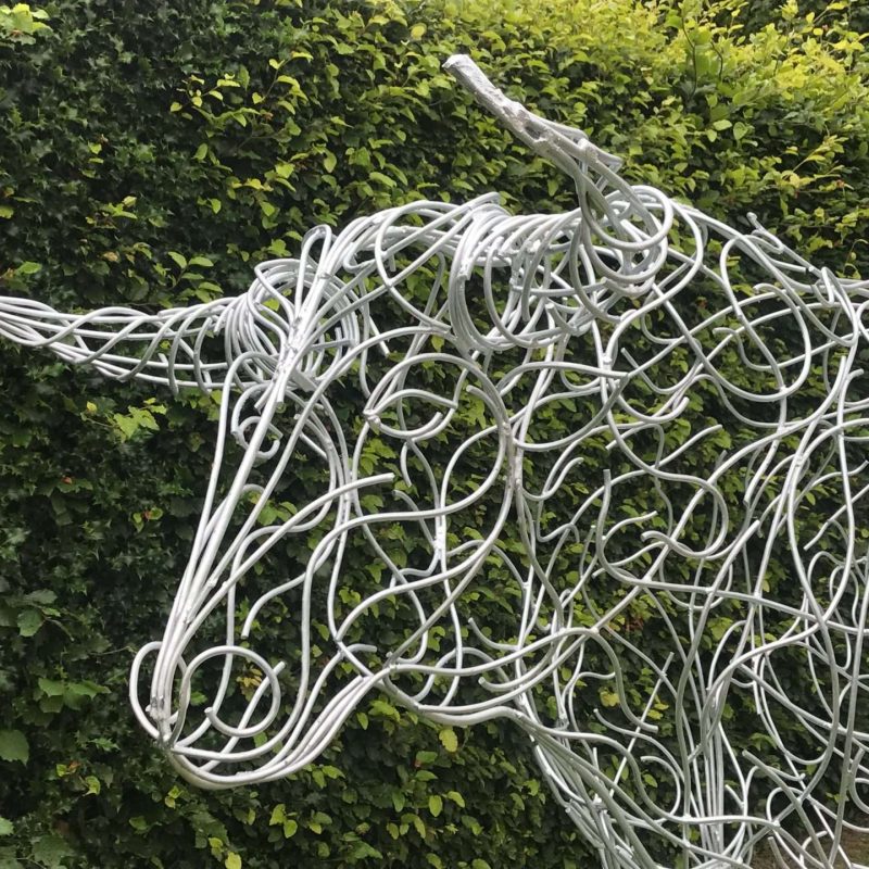 Bull Sculpture With Horns