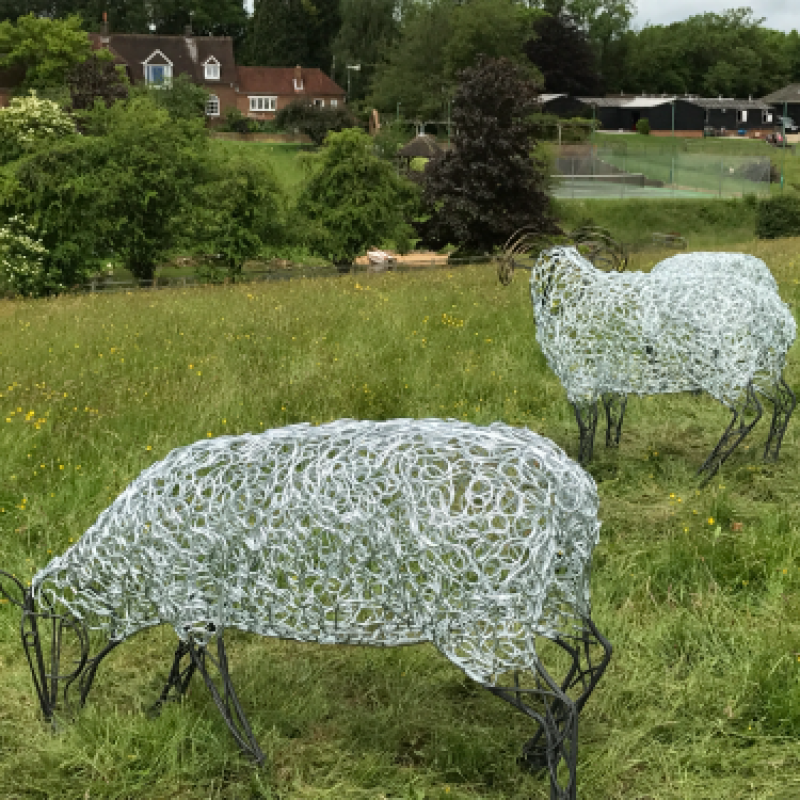 Ram & Sheep Sculpture - Flock
