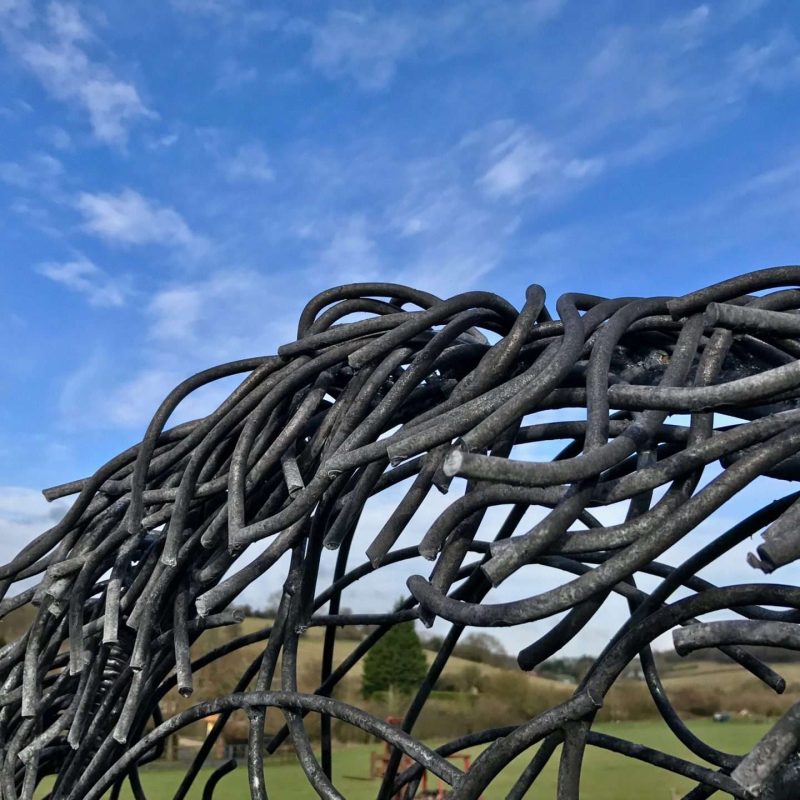 Horse Hair Horse Sculpture