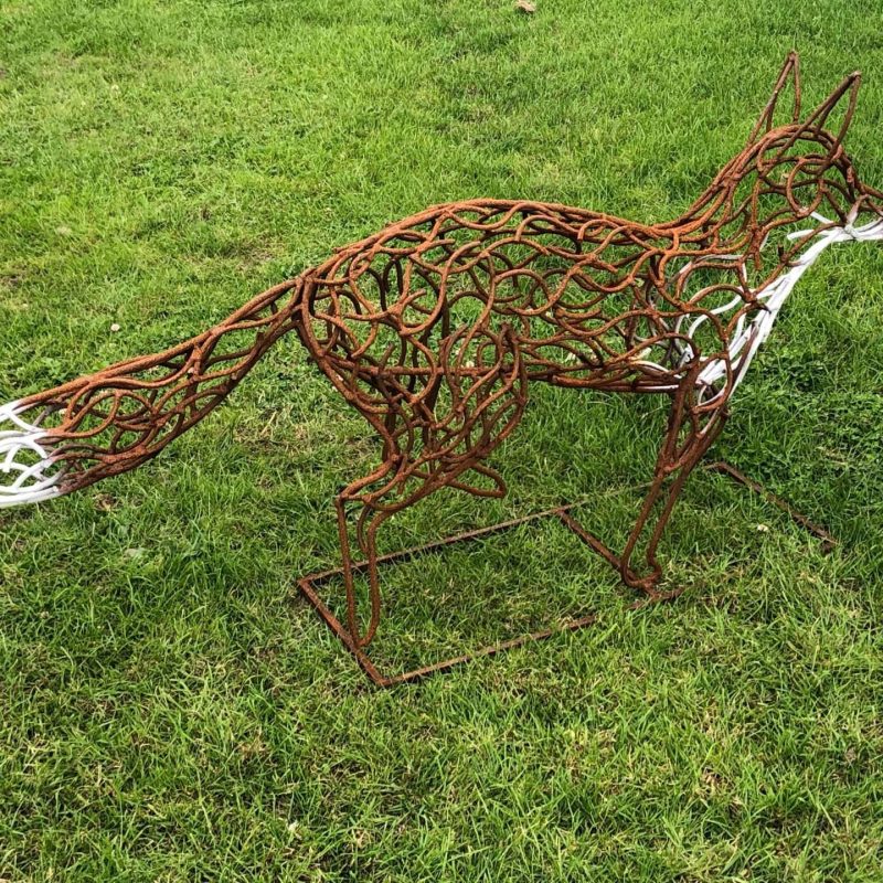 Fox Sculpture Side View